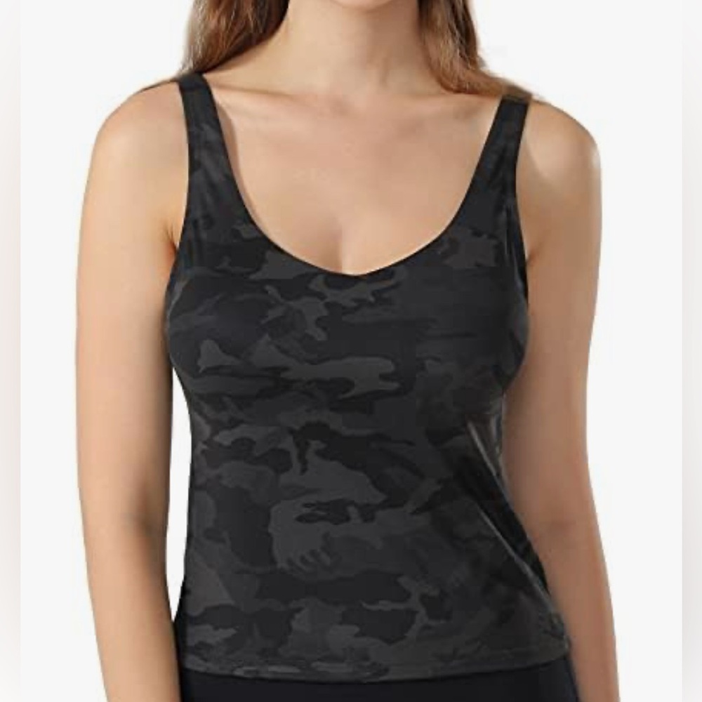 Poshdivah Black Camouflage Women's Top